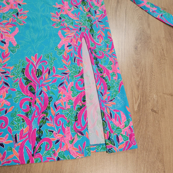 NEW Lilly Pulitzer Size XS Carabella UPF 50 Midi Dress in Seaweed Samba Engineer - Picture 7 of 10
